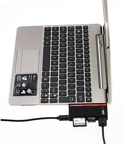 Navitech 2 az 1-ben Laptop/Tablet USB 3.0/2.0 HUB Adapter/Micro USB Bemenet SD/Micro SD Kártya Olvasó Kompatibilis Az ASUS X751NA 17.3 Hüvelykes
