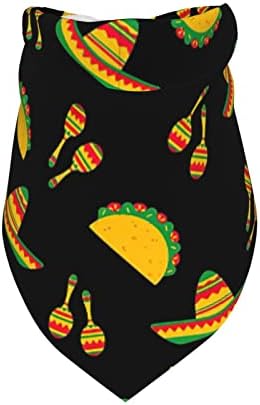 Háziállatok Kendő Cinco De Mayo Mexikói Fiesta 2023 Állítható Kutya Kendő Puha Mosható Háromszög Bib Sál Kendő a Kicsi Közepes Nagy Kutyák,