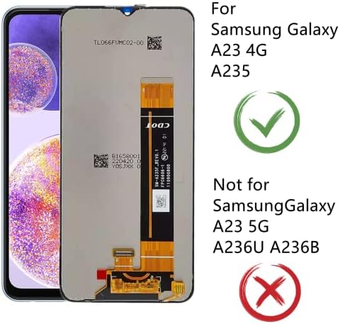 Samsung Galaxy A23 4G Képernyő Csere készlet Samsung A23 LTE Csere Képernyőn A235F a235M LCD Kijelző digitalizáló érintőképernyő Közgyűlés
