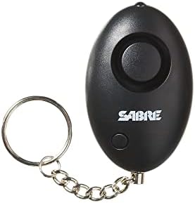 SABRE 2 az 1-ben Mini Személyes Kulcstartó Riasztás LED-es, 120 dB Riasztás Hallható, Akár 1,240-Láb (378-Méter), egyszerűen kezelhető, Könnyen