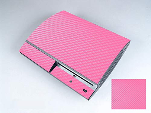 Általános Rózsaszín Szénszálas Matrica Bőr Matrica Sony PS3 eredeti zsír, 2 vezérlő bőr
