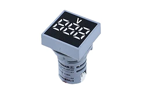 AKDE 22mm Mini Digitális Voltmérő Tér AC 20-500V Voltos Feszültség Teszter Méter Power LED Kijelző Kijelző (Szín : Zöld)