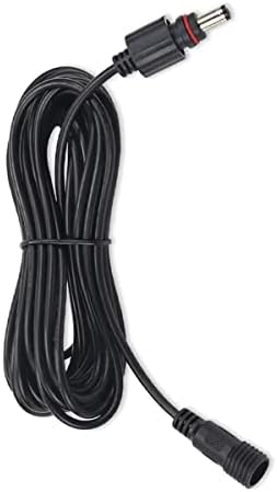 Liwinting DC IP67 Vízálló Hosszabbító kábel Kábel 5m/16.4 ft 2.1 mm x 5,5 mm DC Hosszabbító Vezeték, Fekete