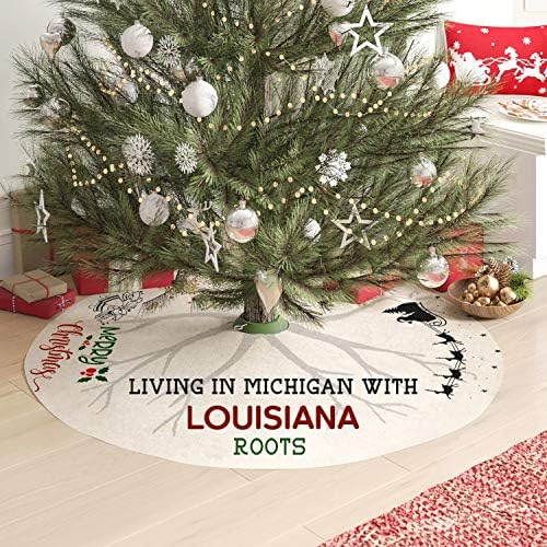 Karácsonyfa Szoknya 44 Cm - Távolsági Karácsonyi Dekoráció, Él a Michigani Louisiana Gyökerek - Rusztikus Fa Szoknya, a Karácsonyi