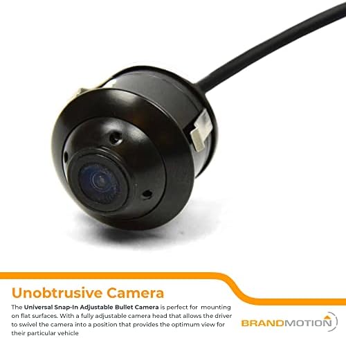 Brandmotion Egyetemes Snap-In Állítható Bullet Kamera 9002-7612 Varrat nélküli Biztonsági Kamera Integráció Csatlakozik Jármű Monitor