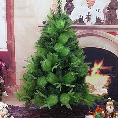 4FT Környezetbarát Kivilágítatlan karácsonyfa, Mesterséges karácsonyfa Prémium Lucfenyő Csuklós Összecsukható Fém Állvány & Egyszerű szerelés