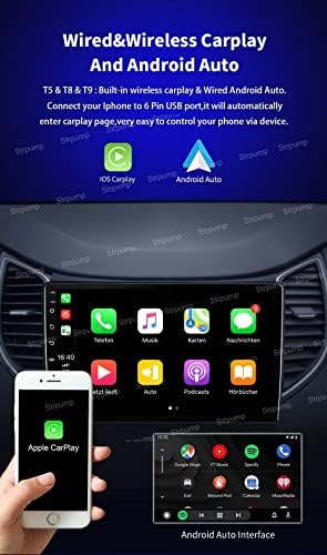 9 3+32GB Android 10 Dash Autó Sztereó Rádió Alkalmas Porsche Cayenne 2004~2010-Es fejegység, GPS, Navigáció Carplay Android Auto