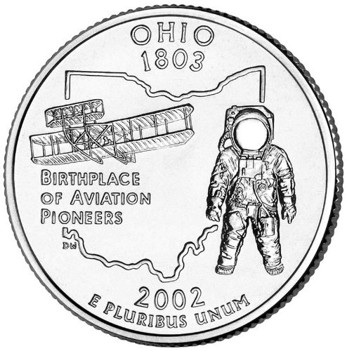 2002-D Ohio Állam Negyed BU Roll