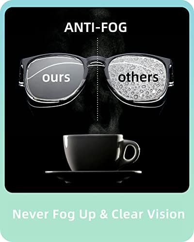 LianSan Túlméretes Anti-Köd Védőszemüveget a Nővérek, Z87.1 Minősített Biztonsági Szemüveg a Nők, Négyzet UV Védelem