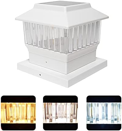 ONLSITY 50 Lumen Napelem Post Kap Fények fit Igaz 4x4 & 5.5x5-ös.5 a Post, LED Színe Választható 3000K/4000K/6000K, Nagy Fényerejű Izzólámpa