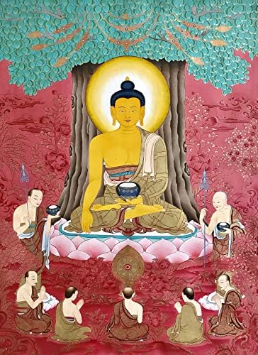 A Kínai Kultúra Thangka Magas Minőségű, Kézzel Festett Alkotás Buddha Festményt Tibeti Buddhista Vallás (Keret Nélküli)