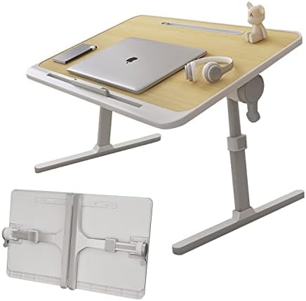 XL Laptop Tálcára, Asztal, Állítható Laptop Asztal Ágy, Hordozható Asztal Kör Asztal,általános Laptop Ágy， Összecsukható