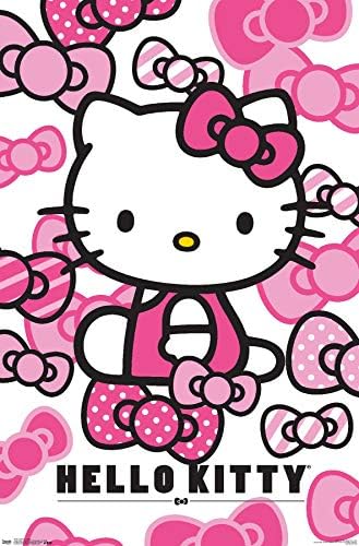 Tendenciák a Nemzetközi Hello Kitty - Íjak, Fali Poszter, 22.375 x 34, Prémium keret nélküli Változat
