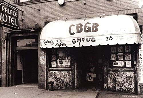 Punk Rock Music Club & Helyszín New York-i CBGB Szövet Ruhával Hengerelt Fali Poszter Nyomtatás 36x24