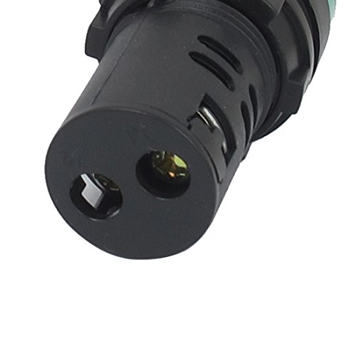 Uxcell AC 12V 20 MA LED Power Jelzőfény jelzőfény Lámpa 6db Narancs, Zöld, Piros