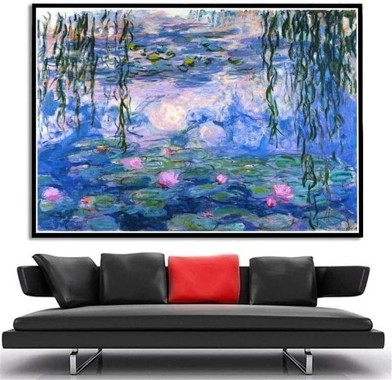 Tavirózsák Festmény Claude Monet DIY 5D Gyémánt Festmény Készletek DIY Művészeti Kézműves Haza Fali Dekor, Születésnapi Ajándékok