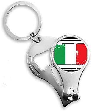 Olaszország Nemzeti Zászló Ország Mark Téglalap Köröm Zimankó Gyűrű Kulcstartó Sörnyitó Clipper