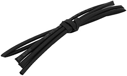 X-mosás ragályos Hő Zsugorodó Cső Wire Wrap Kábel Hüvely 1 Méter Hosszú 2,5 mm, Belső Átm Fekete(Manicotto per cavo avvolgicavo