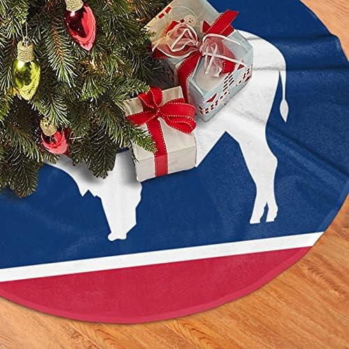 Karácsonyfa Szoknya, 30-48 Hüvelyk Wyomingi Állami Zászló Fa Mat a Karácsonyi Dekorációk, karácsonyi Parti Díszek
