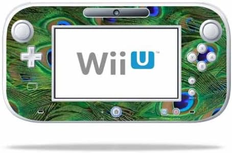 MightySkins Bőr Kompatibilis a Nintendo Wii U Gamepad Vezérlő wrap Matrica Bőr Páva