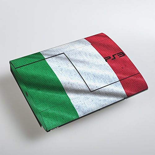Sony Playstation 3-Superslim-Design Bőr zászló Olaszország Matrica a Playstation 3-Superslim