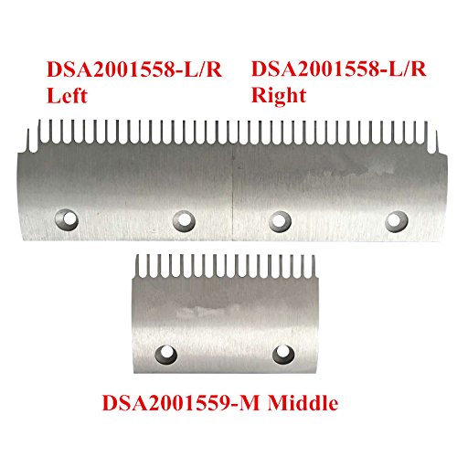 10db/Csomag DSA2001558-L/R Mozgólépcső Fésűje L147 W91.6 Telepítse a Méret 90 17T Pont