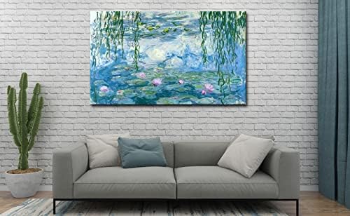 Claude Monet Vászon Wall Art - tavirózsák Klasszikus Festmény, Grafika, Nyomtatás, Keretes Kép az Otthoni Office-Fali Dekor-24 x36