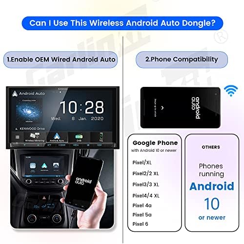 Vezeték nélküli Android Auto Adapter CarlinKit A2A, Csak az Autók, amelyek Támogatják a Vezetékes Android Auto & Android Telefonok,