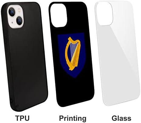 Címer, Írország Mobil Telefon védőtok TPU Üveg Aranyos Anti-Összetörik Telefon tok iPhone 13