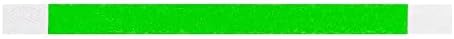 WristCo Neon Zöld Tyvek Karszalag Események - Az 1200 Gróf ¾ x 10 - Vízálló Újrahasznosítható Kényelmes szakítószilárdságú Papír Karkötőt