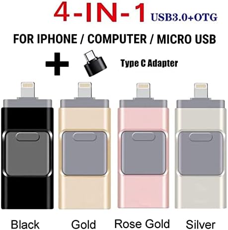 4 in 1 Nagy Sebességű USB Multi Meghajtó pendrive, Fotó Stick Omni iPhone Számítógép, Flash Meghajtó iPhone & Fotó Stick
