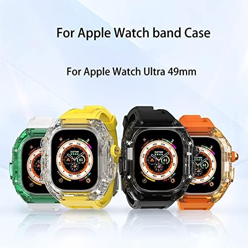 MAALYA Apple Nézni Ultra 49mm MOD Készlet Series 8 7 6 5 4 SE Band Karkötő Heveder Watchband a könnyített Masszív Esetben védőburkolat