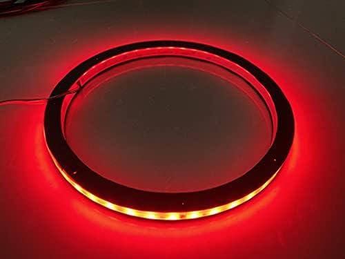 Sando Tech 4DB 15 RGB Változó Autó LED Hangszóró Dekoratív Lámpa Készlet Vízálló Távtartó Gyűrű Fény Bluetooth Alkalmazás Ellenőrzött