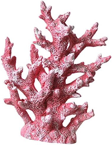 Mesterséges Korall Dísz A Víz Alatti Tengeri Növények Dekoráció, Kézműves Gyanta Akváriumi Növények Korall Akvárium Dekoráció - Rózsaszín