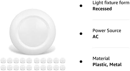 JULLISON 20 Csomag 6 Hüvelykes LED Alacsony Profil, Süllyesztett & Felületre Szerelhető Merevlemez Fény, Kerek, 15W, 900