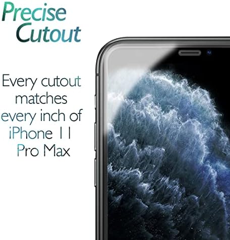 Shacoryze Elől-Hátul képernyővédő fólia iPhone 11 Pro Max, Edge-to-edge Edzett Üveg [Haptikus Touch] Elöl-Hátul Természete