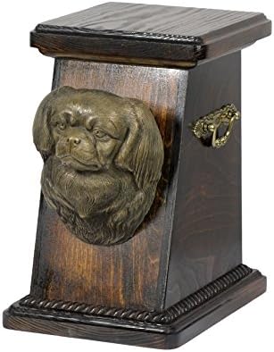 Tibeti Spániel, emlékmű, urna a kutya hamvait, a kutya szobor, ArtDog