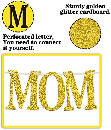 Arany Glitter Legjobb Anya Banner, Boldog anyák napját Bungting Jele, Dekoráció, Ajándék anyák Születésnapi Party Fotó Hátterekkel