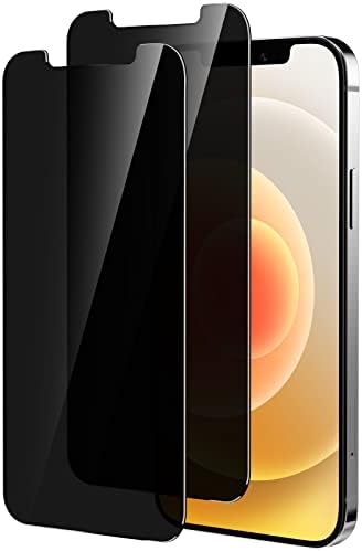 EWUONU 2 Pack iPhone 12/12 Pro Privacy Screen Protector [6.1 colos], 9H Keménységű Edzett Üveg, Anti-Spy 30°Adatvédelmi, Érzékeny