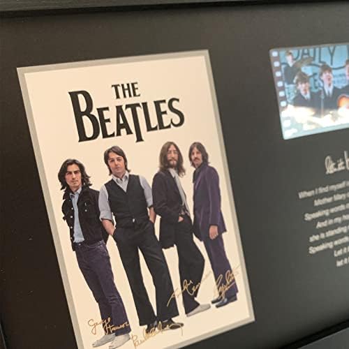 veratwo A Beatles Decor - Aláírt Beatles Plakát, Kép, Keretezett Fotó Ajándék 8x6 mm-es, 1x 35 mm-es Film Kijelző, Legyen Az szöveg,Király