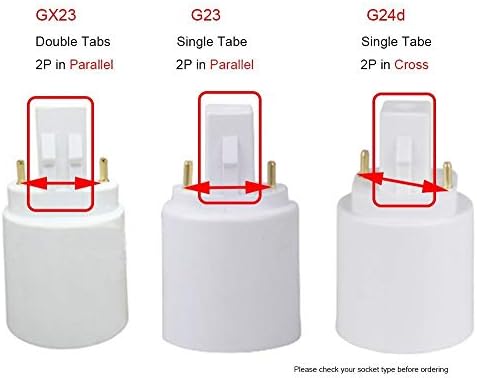 E-Simpo 4db GX23, hogy E26/E27 Izzó Foglalat Adapter GX23 Lámpa Izzó Bázis Adapter,CFL GX23 Csavar Edison E26 E27 Lámpa Jogosultja