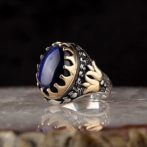 Kandúr Gyűrű, Nagy Kék Alakú Gyémánt Gyűrű Ajándék Gyűrű Gyémánt Gyűrű Saphire Gyűrű Gyűrű, Drágakő Vintage Nagy Gyűrű Gyűrű