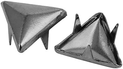 Aexit 200pcs 10mm Haza Hardver Háromszög Alakú Papír Brad Fekete Scrapbooking DIY Craft Modell:33as349qo606