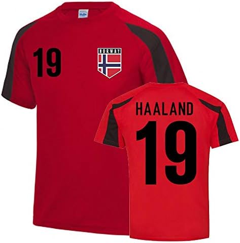 Erling Haaland Norvégia Sport Képzés Jersey (Piros)