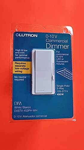 Lutron Díva Dimmer 0-10V LED/Fénycsöves Lámpatestek, Egy-Sarkra, vagy 3-utas, Fehér