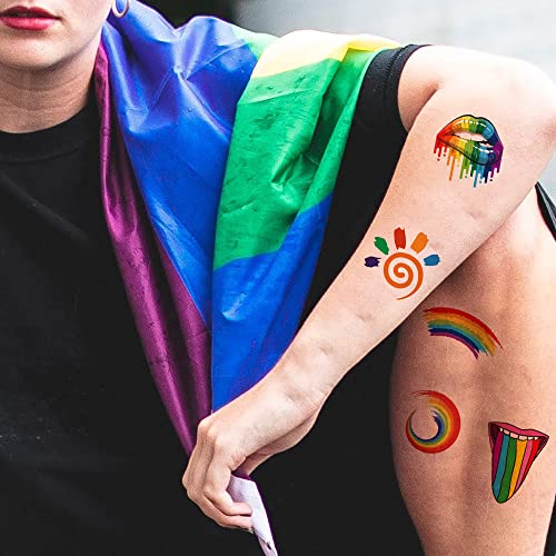 YOKSAS 30 Lap Szivárvány Büszkeség Nap Meleg Ideiglenes Tetoválás Matricák LGBTQ Parádé, Fesztivál, Buli, Sport Találkozó Kellékek