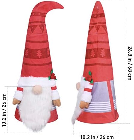 A Gnome Karácsonyi Díszek 1db Gnome karácsonyfa Topper, 26.8 inch Nagy svéd Gnome Karácsonyi Plüss Mikulás Gnome Karácsonyi Dísztárgyak, Karácsonyi