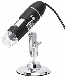 Mikroszkóp Kiegészítők Kit Felnőtteknek 8 LED 1600X Digitális Mikroszkóp Kamera, Fém Állvány Labor Fogyóeszközök (Nagyítás : 1600X)