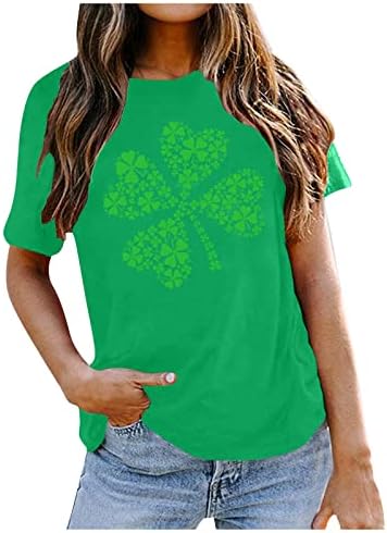 Akollsppnsy St. Patricks Ingek Pólók Nyári Rövid Ujjú Plus-Size Póló O Nyak Alkalmi Női Edzés Felsők