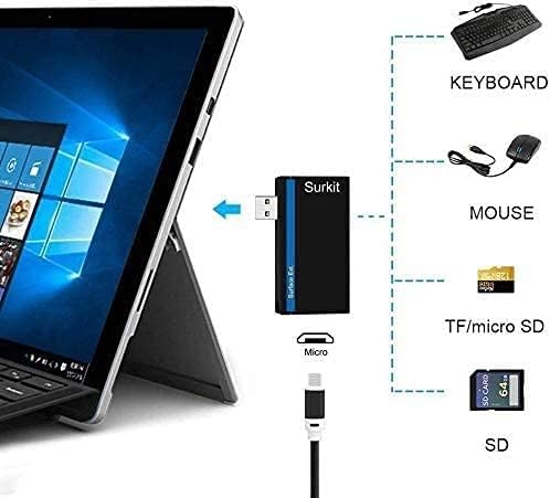 Navitech 2 az 1-ben Laptop/Tablet USB 3.0/2.0 HUB Adapter/Micro USB Bemenet SD/Micro SD Kártya Olvasó, Kompatibilis: Lenovo IdeaPad